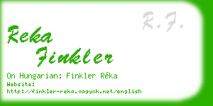 reka finkler business card